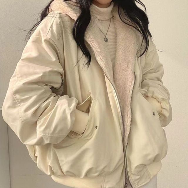 은창 엘레강스 양면 인사이드 융털 자켓 겨울 점퍼
