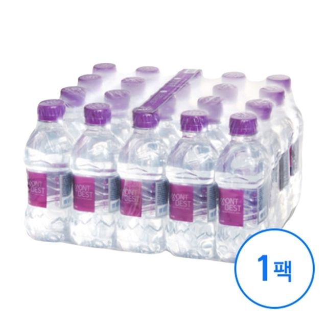 몽베스트 생수 무라벨 330ml 20병 미니 생수 세트