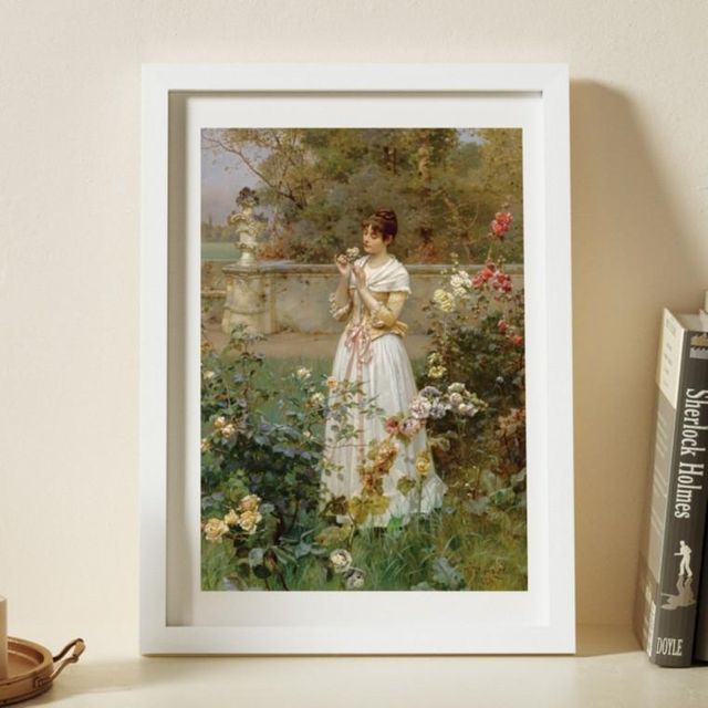 A4 상장 그림 작품 화이트 사진 인테리어 액자 우드