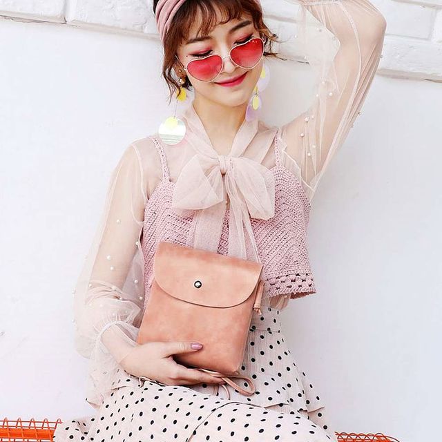 미니 크로스백 작은 여자 가죽 옆으로매는가방