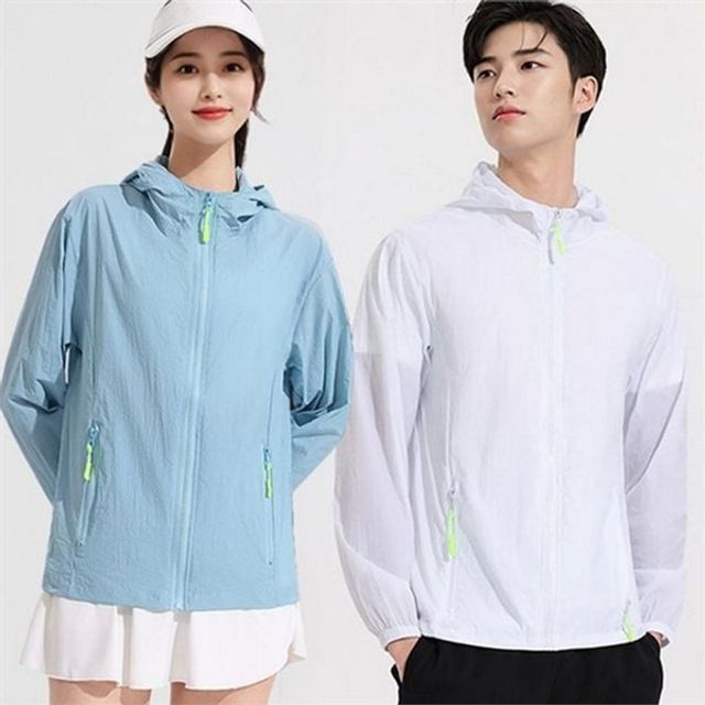 여성 여름 바람막이 남성 여름 바람막이 공용 아웃도어 후드 점퍼 스포츠 바스락 얇은