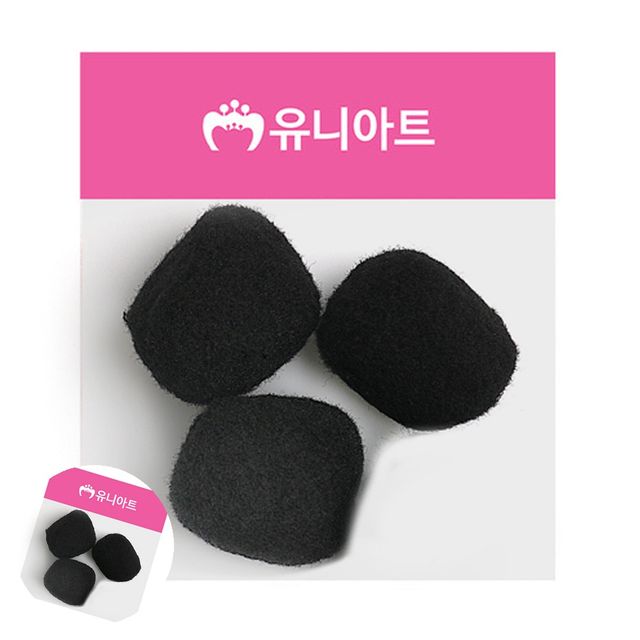 털방울 모루인형만들기 퐁퐁 50mm 검정