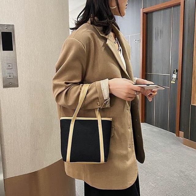가방 여성데일리백 캔버스 토트백 블랙