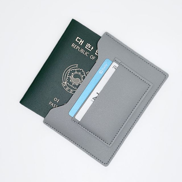가죽 여권케이스 카드지갑 LM-0468 - 실용적인 해외여행 필수품