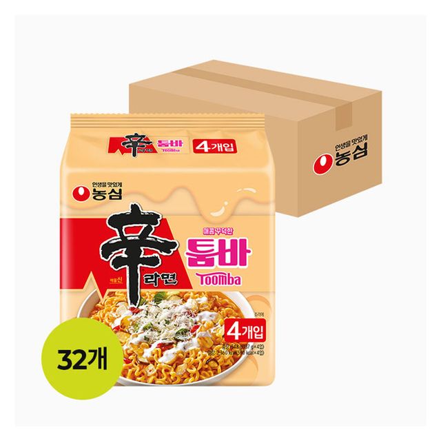 농심 신라면 툼바 멀티팩 137g 32개입 1박스 대용량 라면