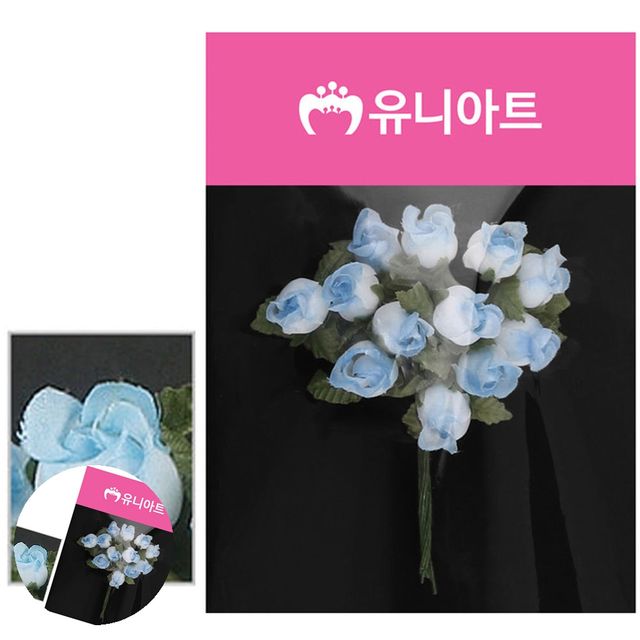조화꽃장식 인테리어조화 투톤 항장미 흰색 하늘