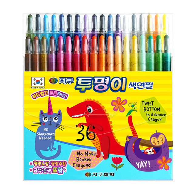 색연필 36색 샤프식, 지구화학 투명이 신학기 준비물