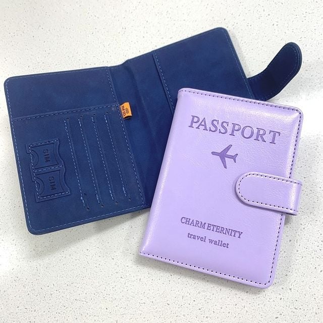 RFID 차단 여권케이스 해외 여행 2컬러 유심 보관