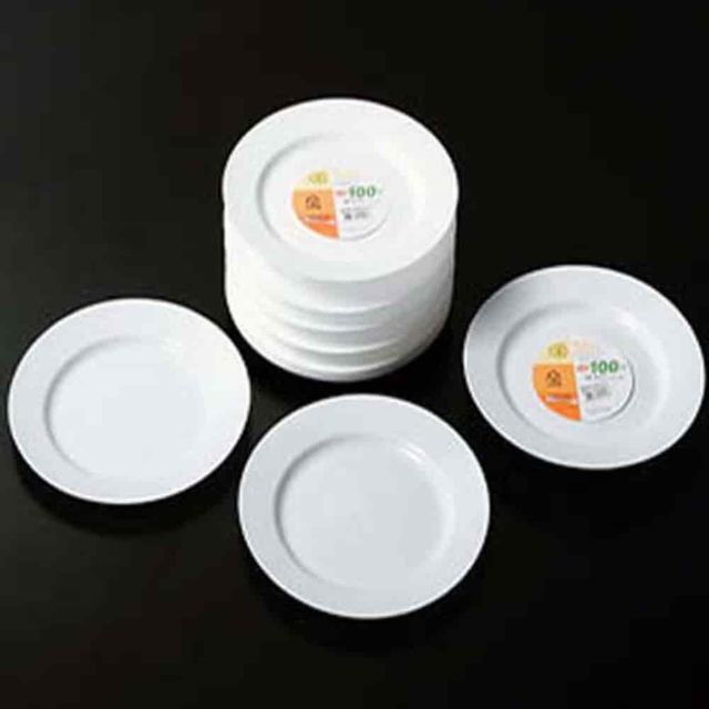접시 228mm 다회용기 다회용그릇 캠핑일회용품 플라스틱접시
