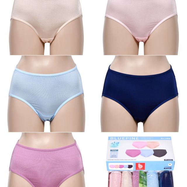 여성삼각팬티 여자팬티 라인 삼각팬티 5매입