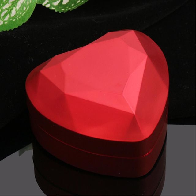 LED 하트 목걸이케이스 레드