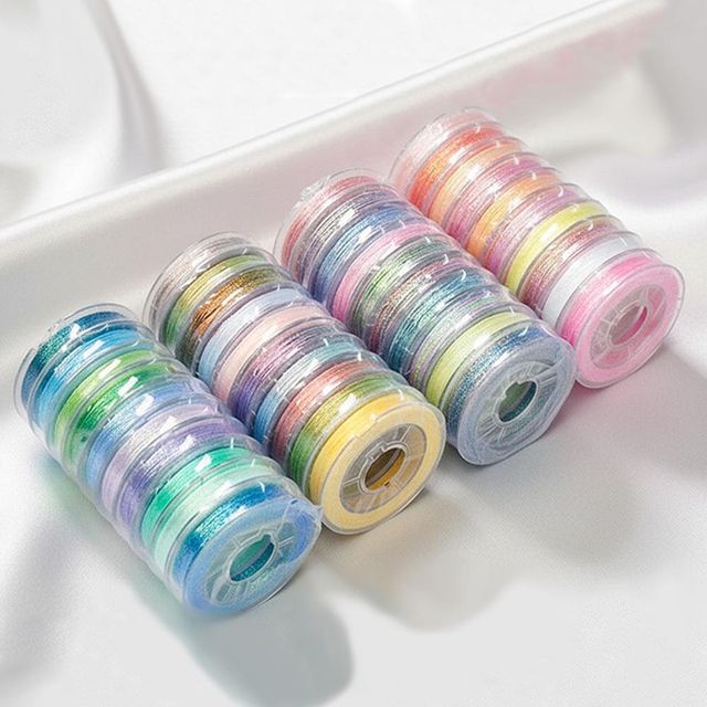 매듭공예 오로라빛 3mm 나일론 매듭실 10색 세트