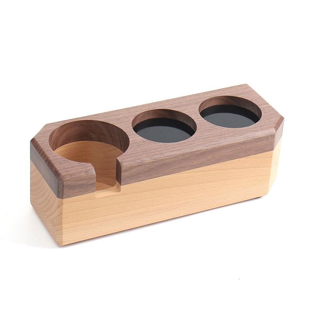 바리스타 우드 탬퍼받침대 58mm 커피 탬핑스테이션
