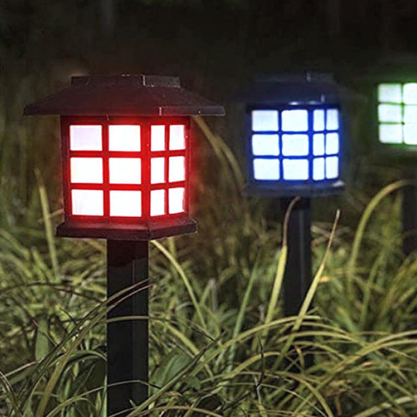 가든 LED 태양광 정원등 2개입 RGB 컬러 잔디 조명