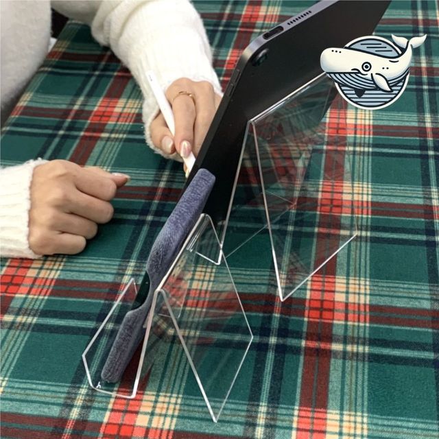 다용도 겔패드 거치대 태블릿 전시대 투명