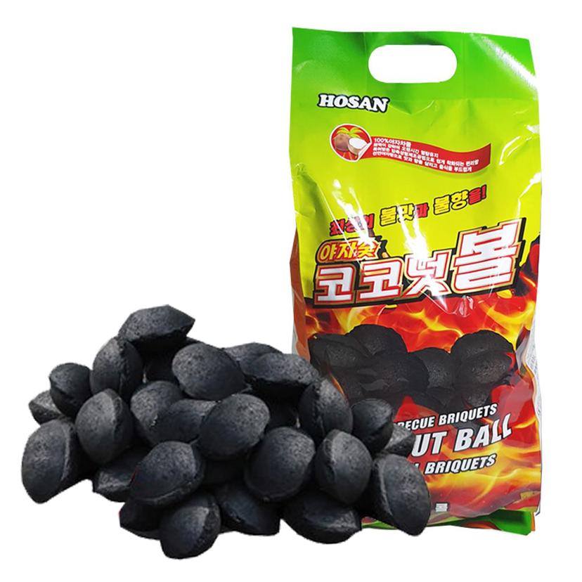 호산챠콜 916 야자숯 코코넛볼 2.9kg 캠핑 연료