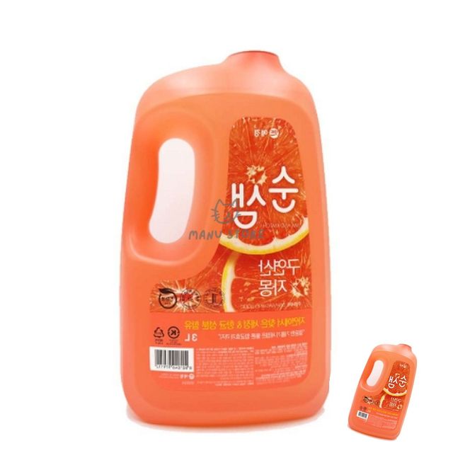 청소세제 설거지세제 구연산 자몽 주방세제 3L 용기 1EA