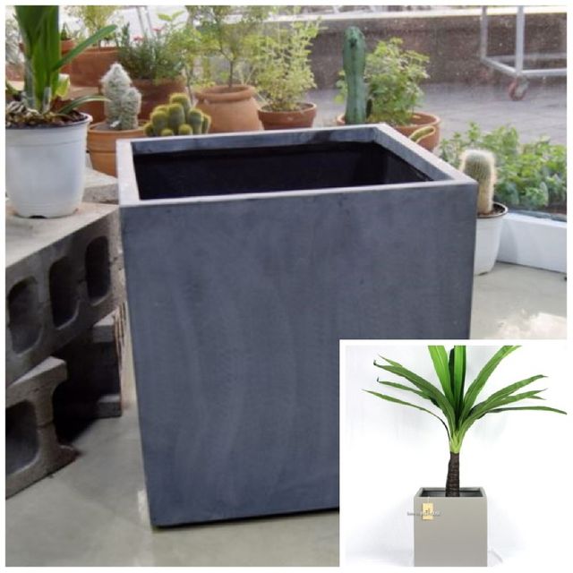 초대형화분 정사각 D40 40x40cm 네추럴시멘트 홈가드닝 가드닝용품 정원용품 식물키우기