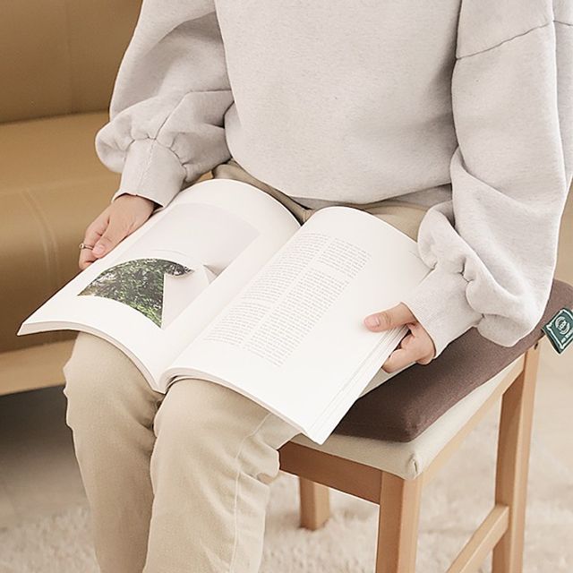 고밀도 메모리폼 사각 쿠션 방석 사무실 공부 집중