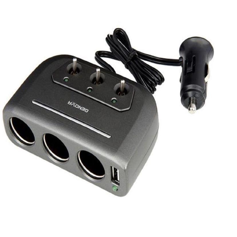 USB 3구 멀티 소켓 12V 24V 겸용 - 차량용 시거잭 확장