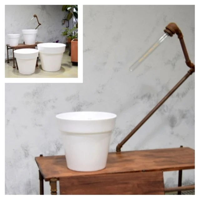 이탈리아 기본형 PE 대형화분 R6630 30x28cm 야외화분 베란다화분 정원화분 난간화분