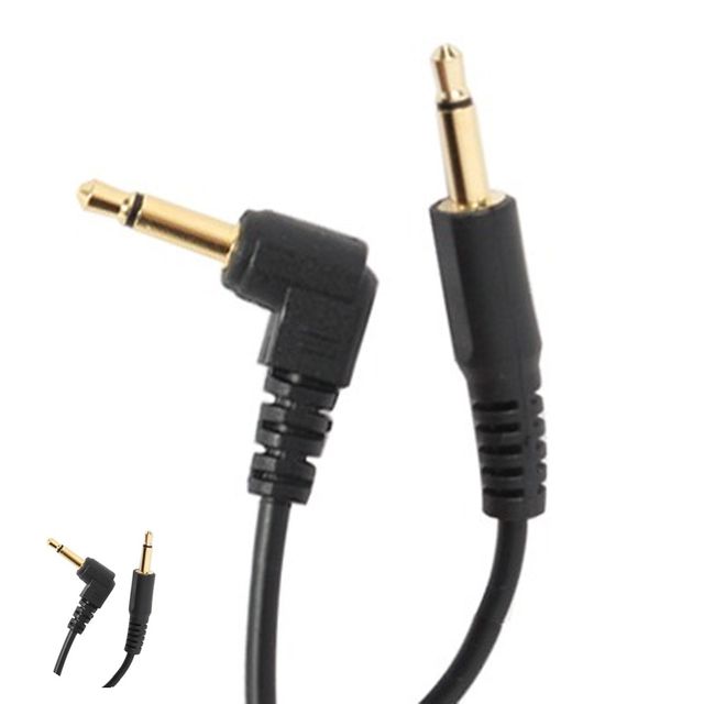 스튜디오장비 조명케이블 사진조명 싱크로케이블 3.5mm to 3.5mm Coil Cable 40cm