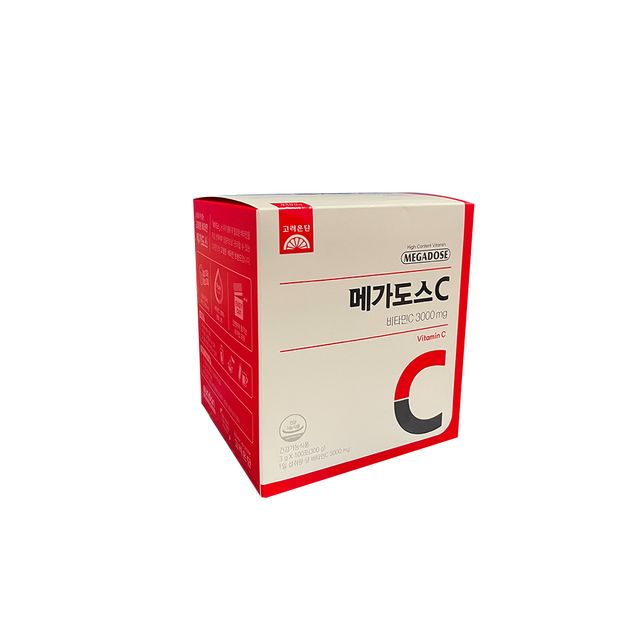 고려은단 메가도스C 비타민C 3000mg 100포 1박스 고함량 영양제