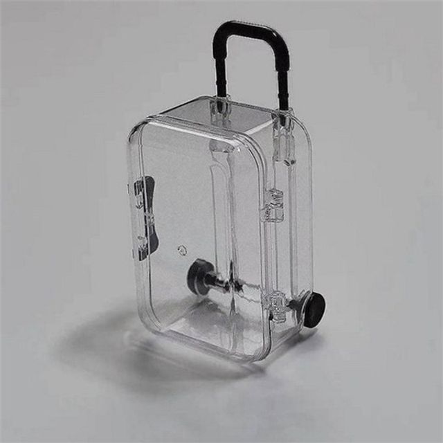 액세서리 보관함 4개 투명 보석함 여행용 휴대용 악세서리함 목걸이 귀걸이 반지 정리 캐리어형 악세사리