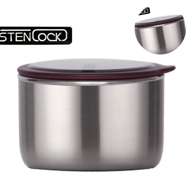 스텐레스 반찬통 650ml, 스텐용기 밀폐 보관 단품