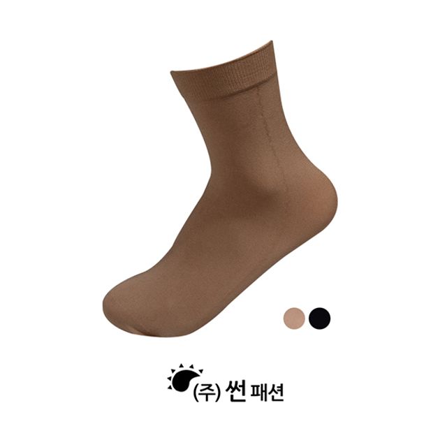 썬패션 양말스타일 두께감 있는 발목스타킹 - 따뜻한 데일리 착용