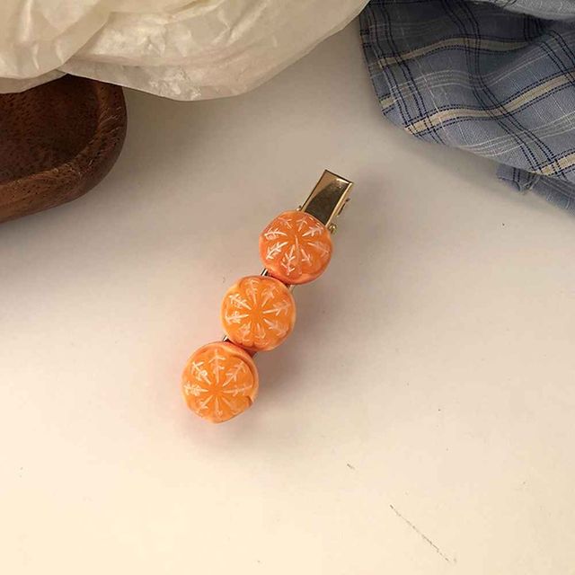 귤머리핀 과일집게핀 작은집게핀