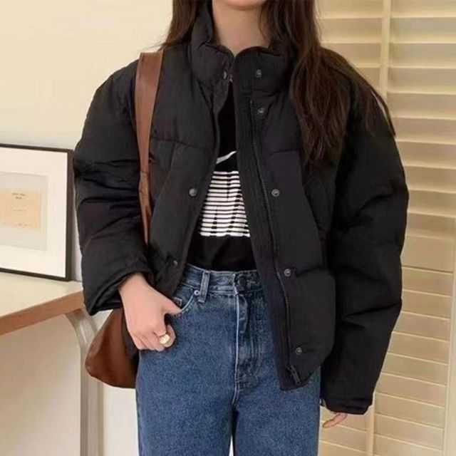 크롭 방한복 박스핏 오버핏 코트 남여 보온점퍼 자켓