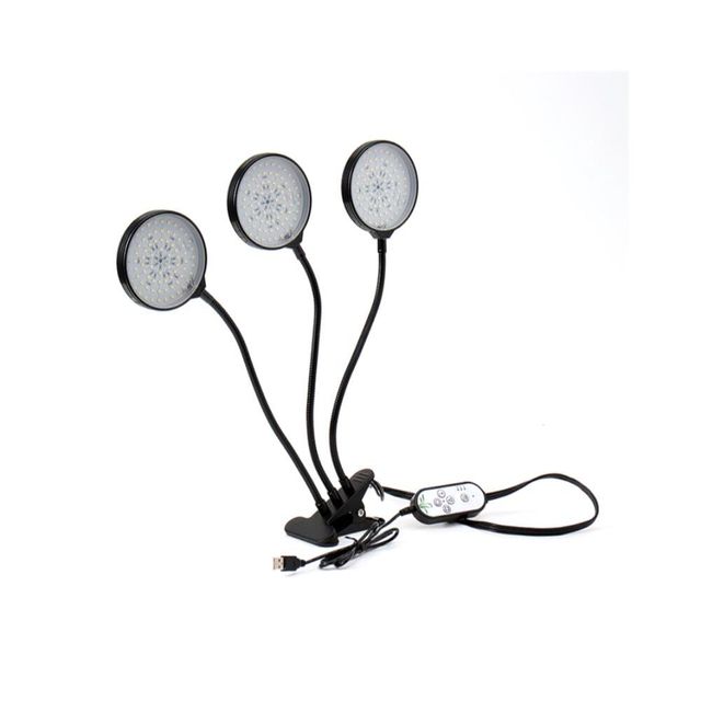 LED 식물등 3헤드 웜색 식물생장조명 식물재배등 식물생장등LED