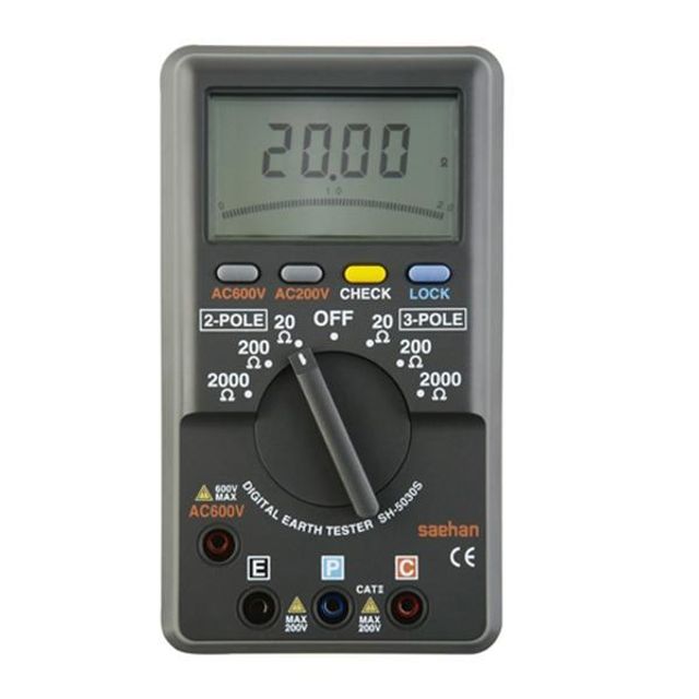 새한 디지털 접지 저항계 SH-5030S AC200V - 정확한 접지 측정