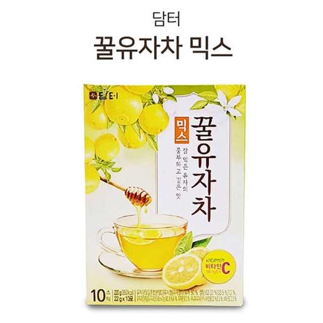 담터 전통차 꿀 함유 유자차 오피스용 10포 세트