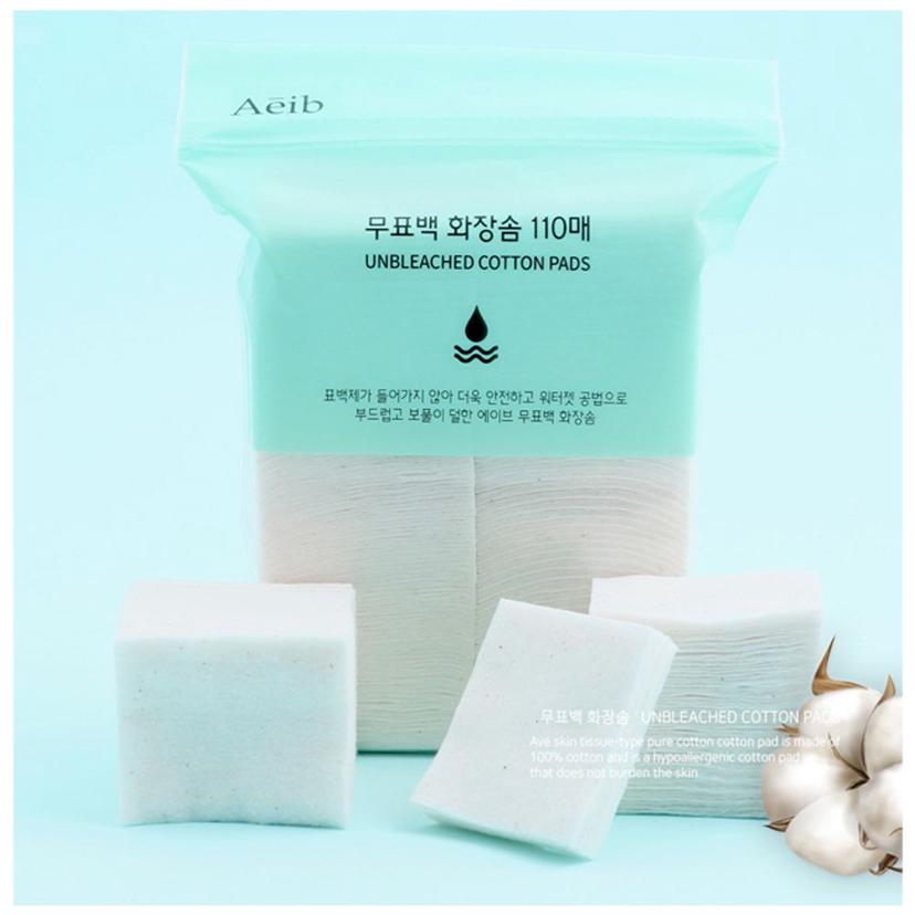 순면 무표백 화장솜 100매 클렌징 및 스킨 케어용