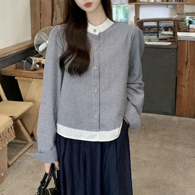 프릴블라우스 셔츠 여성셔츠 오버핏 봄 셔츠블라우스