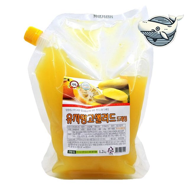 신선한 유자망고 드레싱 1.2kg 상큼한