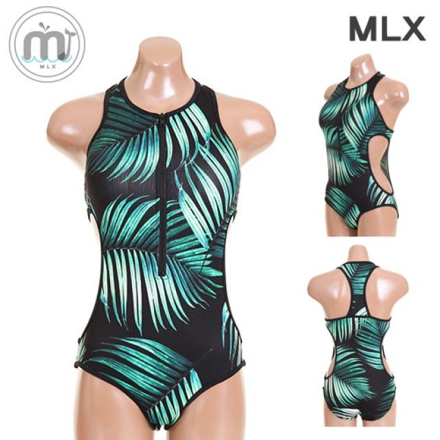 MLX 여자 비치웨어 트로피컬 원피스 수영복 DM_320