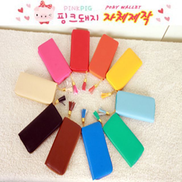 핑크돼지 사피아노월렛, 10컬러 여성 장지갑