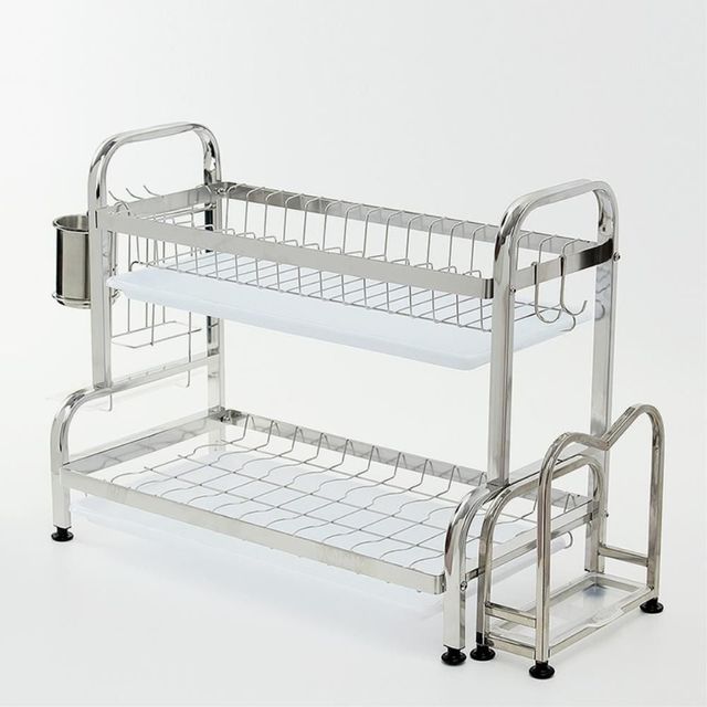 스테인리스 2단 식기건조대 60cm