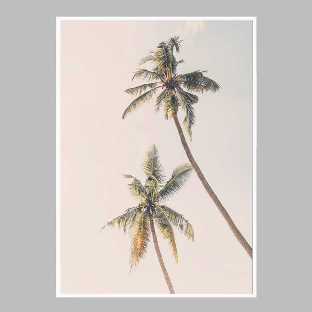 슬림 인테리어액자 Tropical Palms A2 사이즈 - 열대 야자수 벽걸이