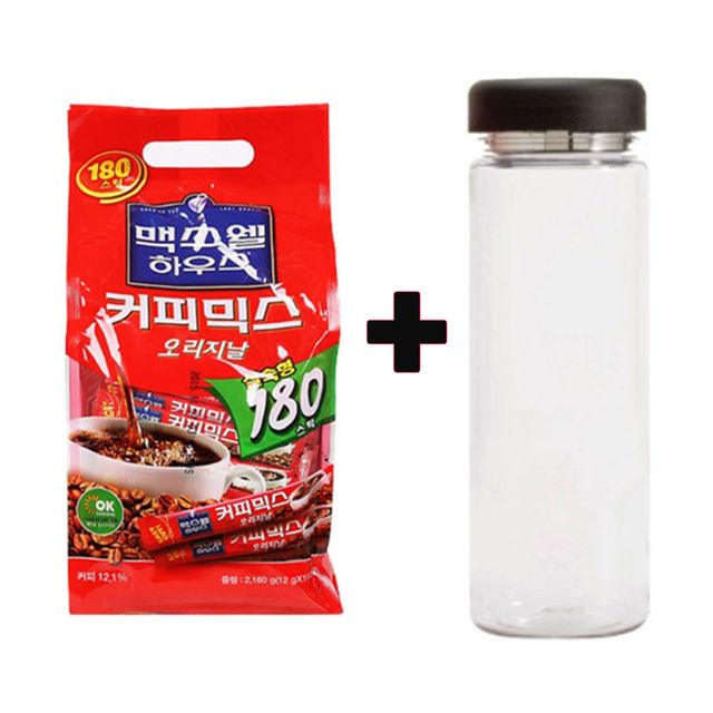 맥스웰 오리지널 커피믹스 180Tx1개 + 워터보틀 세트