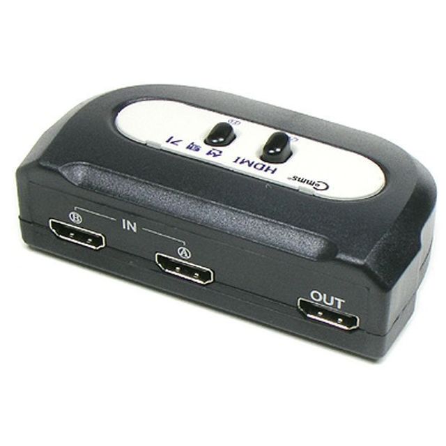 HDMI 수동 선택기 2대1 공유기 영상 출력 분배기