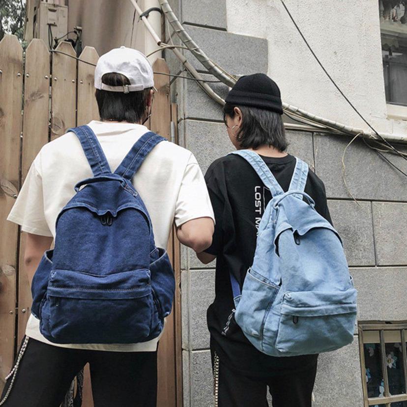 남녀공용 데님 백팩 URK-242 진청 연청 청바지 가방