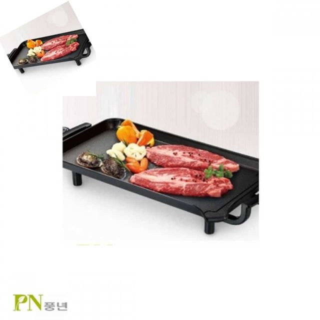 PN풍년 테이블 전기그릴 44x23.5cm 전기후라이팬 코팅팬 코팅후라이팬 후라이팬후라이 업소용프라이팬