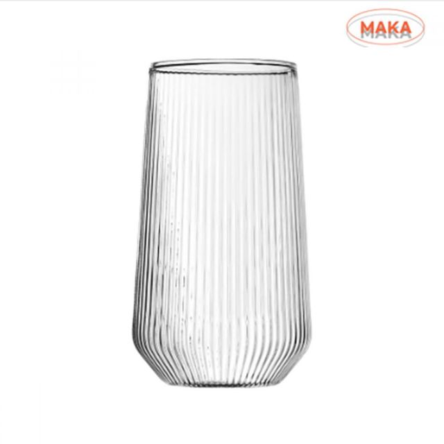 주름 유리컵 커피잔 찻잔 물컵 텀블러잔 470ml 내열유리컵 플리츠 음료컵