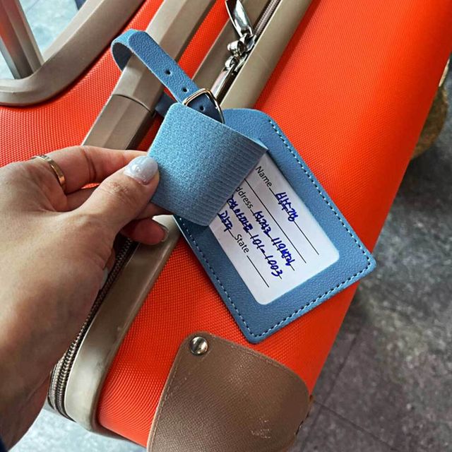 골프백 캐리어 커버형 네임택 블루 캐디백네임택
