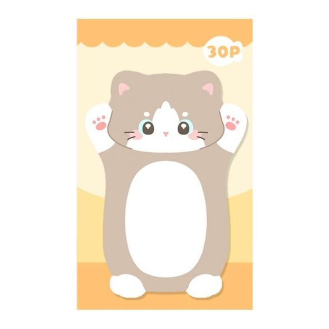 점착식 고양이 동물 점착메모지 스티커메모지 팃