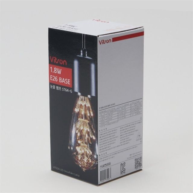 LED 눈꽃 1.8W ST64-G 2.2K E26LED 장식전구 데코전구